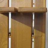 Wall shelf House Regain, massive elm of the 70s