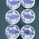 Plates and dish, fish service with cobalt blue decoration.