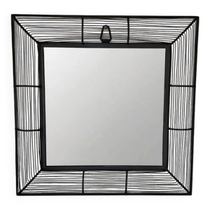 Miroir cadre carré métal