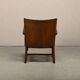 Fritz Hansen Armchair in stained beech wood and warm Grey Mohair, 1940s