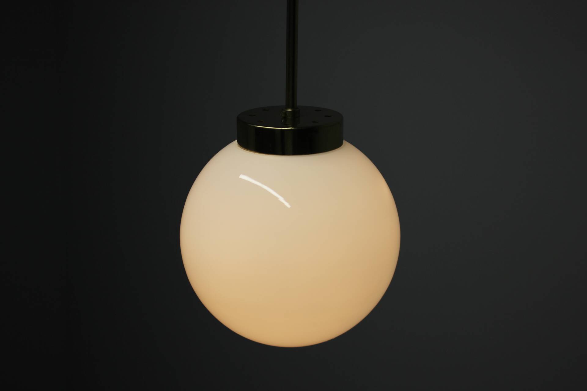 Mid-Century Globe Pendant by Kamenický Šenov, 1970s, Czechoslovakia