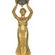 Gilded bronze and marble lamp in Empire style