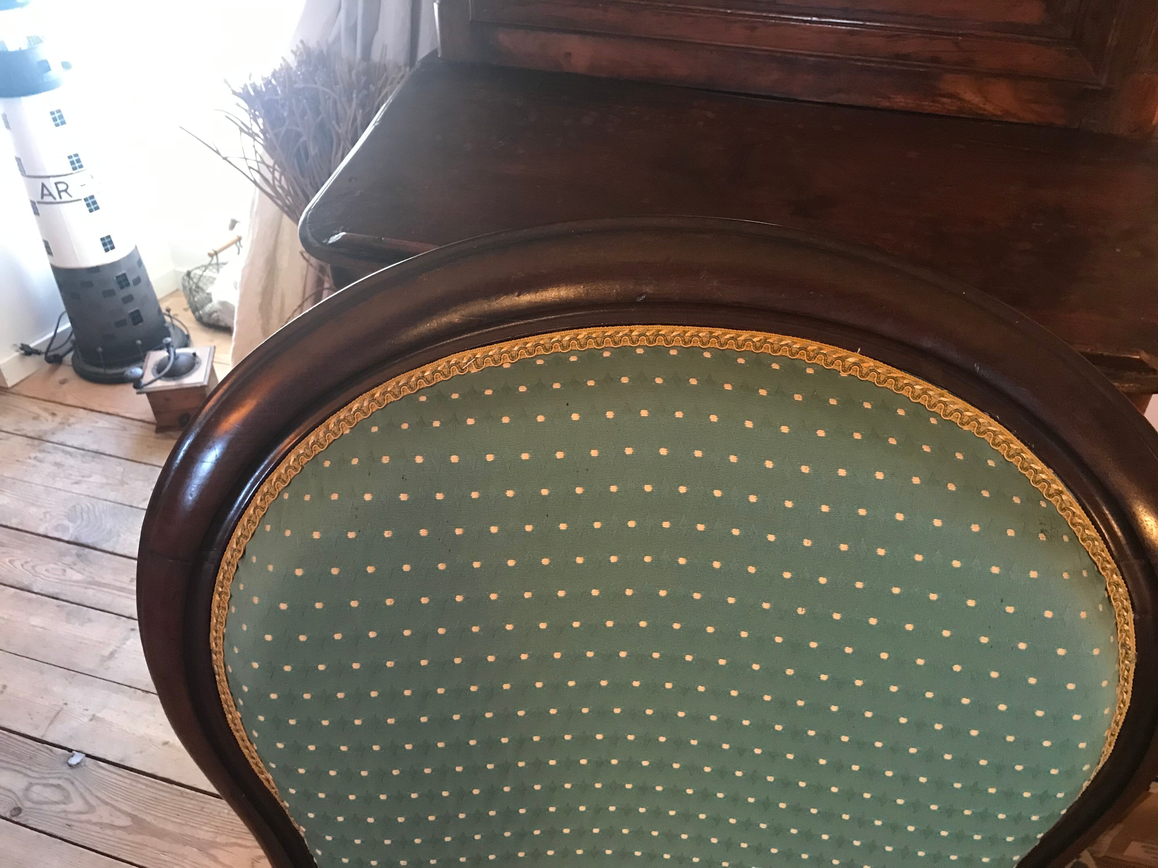 Louis Philippe style armchairs