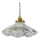 Holophane glass pendant light