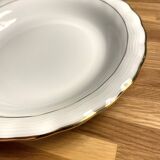 6 Limoges porcelain soup plates signed P. Dessagne in very good condition