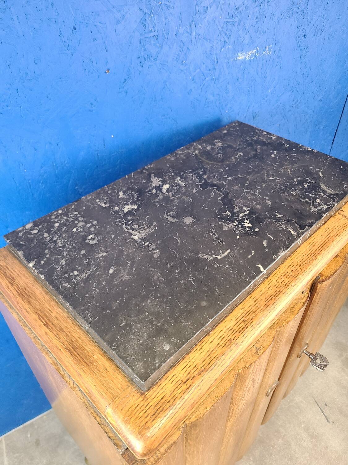 End table, vintage art deco bedside