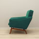 Fauteuil vert, design danois, années 1970, fabriqué au Danemark