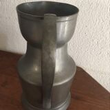Stamped pewter pitcher
