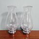 Pair of blown glass and chrome-plated metal wall lights, 1970s