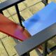 Reproduction de chaise rouge et bleue Rietveld