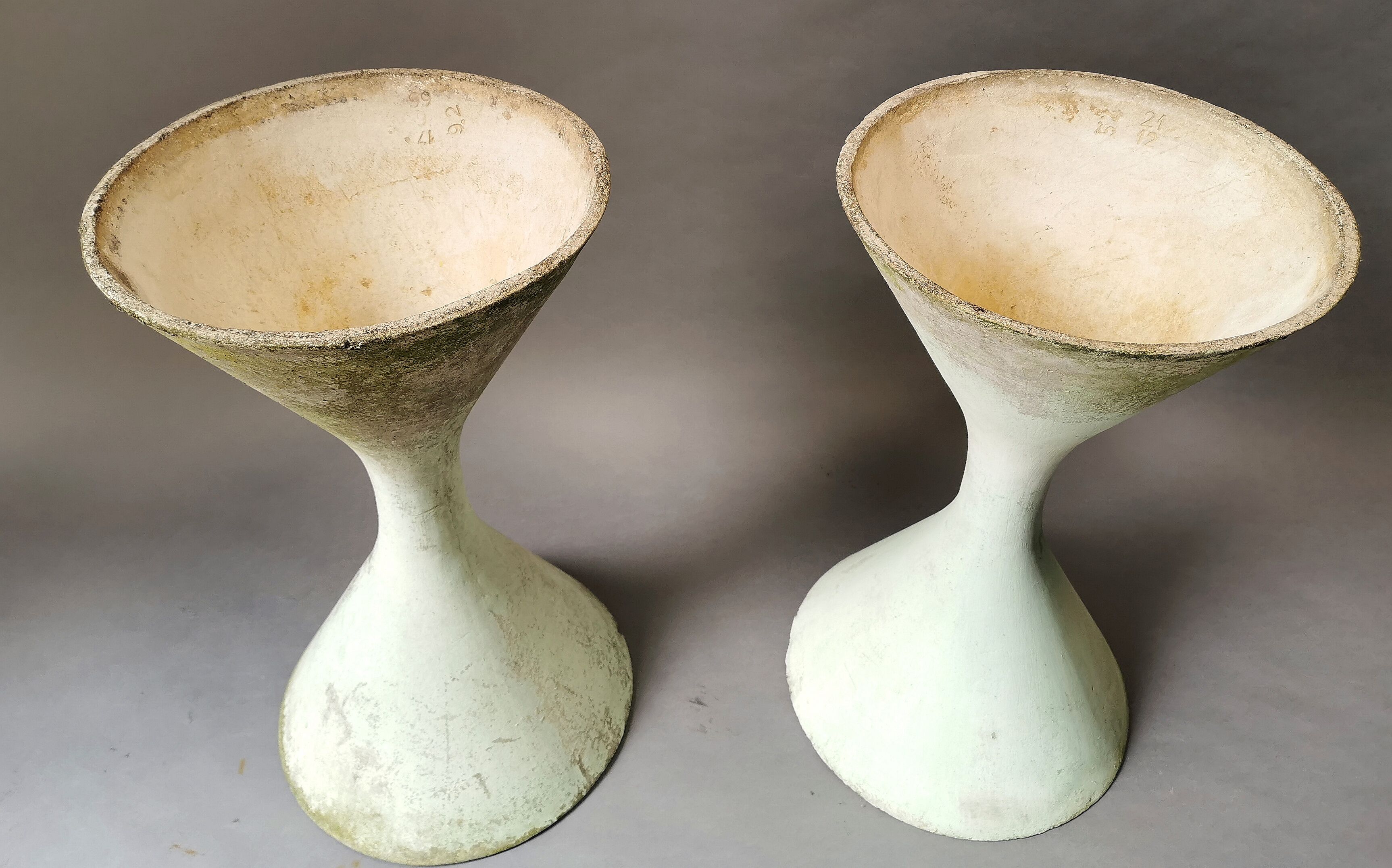 Pair of Diabolo gardeners by Anton Bee and Willy Guhl for Eternit 60s