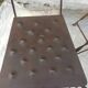 Set de 4 chaises en métal décor de poisson