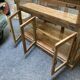 Vitrine comptoir en bois exotique