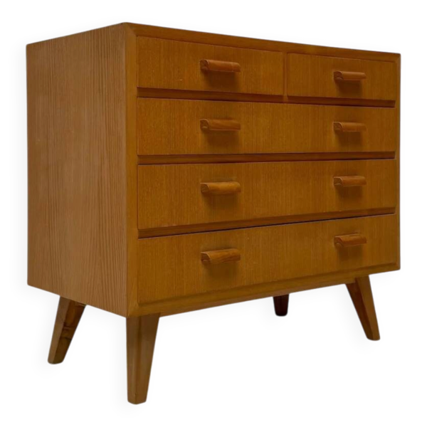 Commode en chêne vintage des années 1960 de style moderne du milieu du siècle