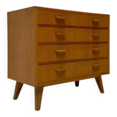 Commode en chêne vintage des années 1960 de style moderne du milieu du siècle