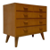 1960s vintage mid-century modern oak chest of drawers