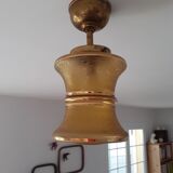 Ceiling lamp chandelier glass and brass