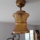 Ceiling lamp chandelier glass and brass