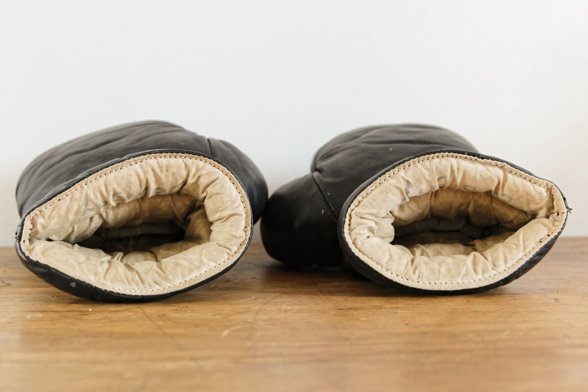 Old pair of box gloves