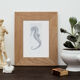 Press engraving silver seahorse