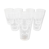 Lot de 8 verres à eau matignon de cristal d'arques