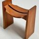 Iconic 'Jonte' stool in solid pine designed by Gilbert Marklund for Furusnickarn AB.