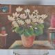 Huile sur toile bouquets de fleurs