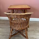 Small wicker armchair for children