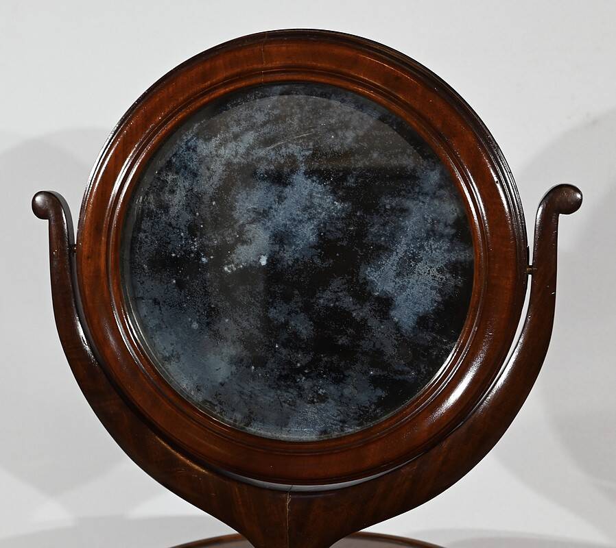 Small Barbière in Solid Mahogany, Restoration Period – 1st part 19th century