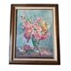 Peinture sur panneau "Le bouquet de roses"