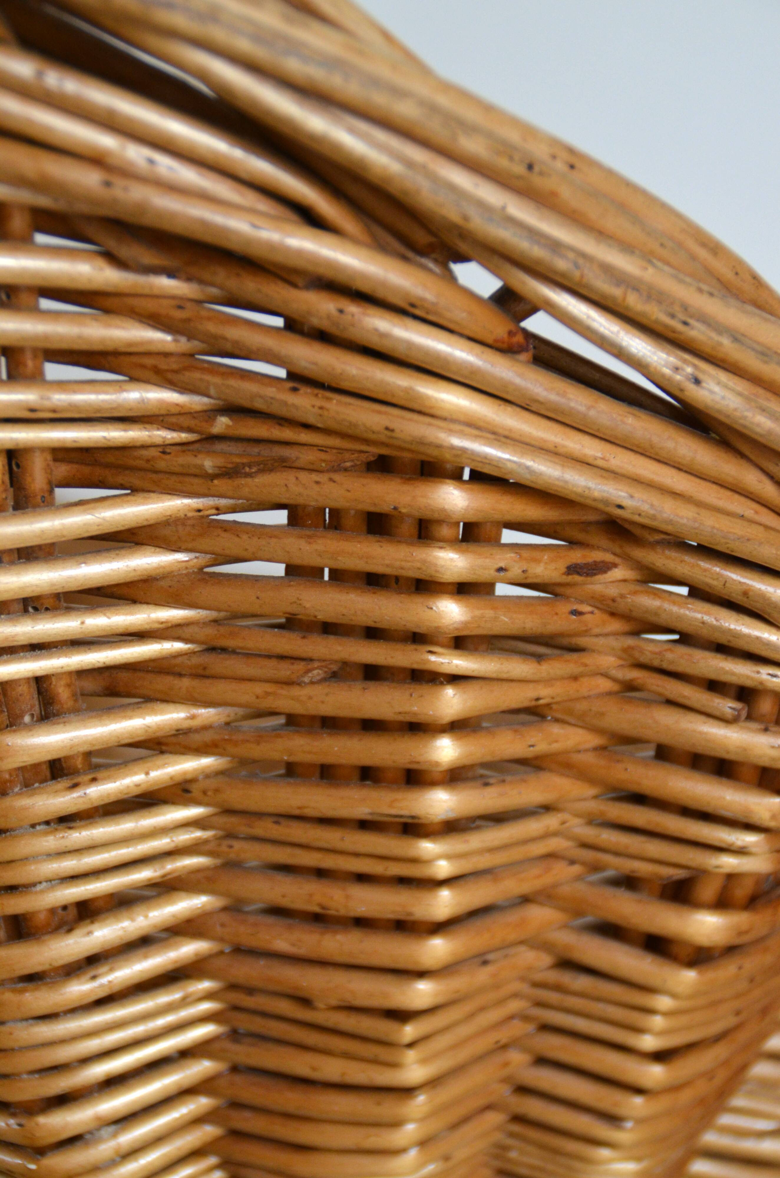 Chair basket rattan metal legs
