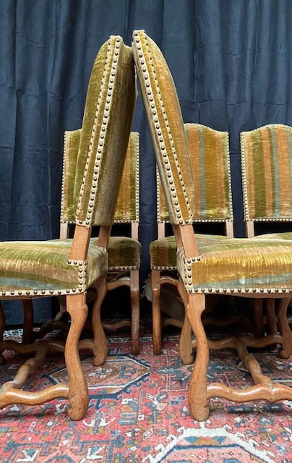 Lot de 6 chaise Louis XIV