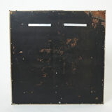 Miroir chrome métal cuivré Industriel par Belgo Chrome 1970 130x130cm