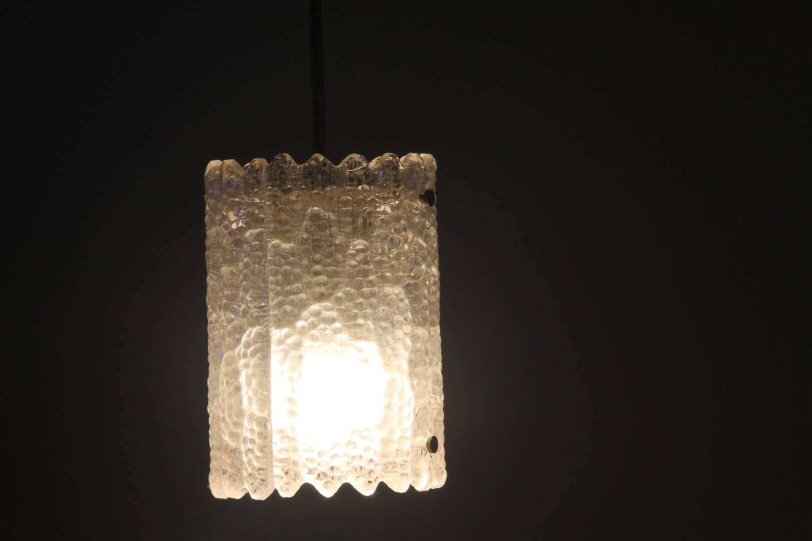 Brass & Glass Ceiling Pendant Light by Carl Fagerlund for Orrefors, 1960s