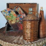 Demijohn in rattan