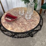 Table basse fer forgé