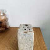 Handmade stoneware toothbrush holder