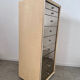 Old mirrored chest of drawers 9 drawers design ruf international vintage 70s