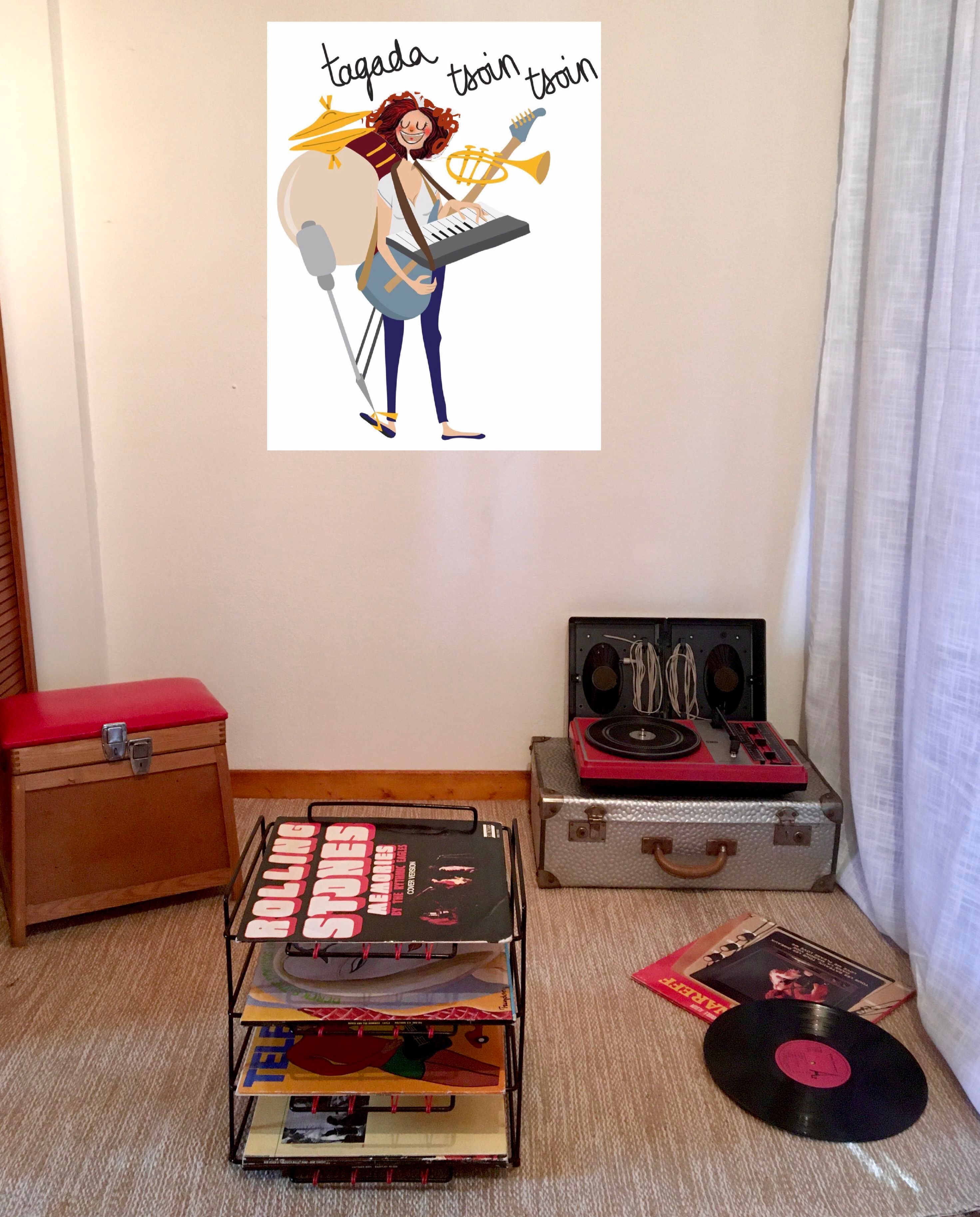 Vinyl holder, 1950s