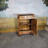 Grand confiturier en noyer Louis Philippe, buffet une porte