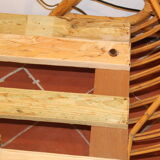 Rattan bench
