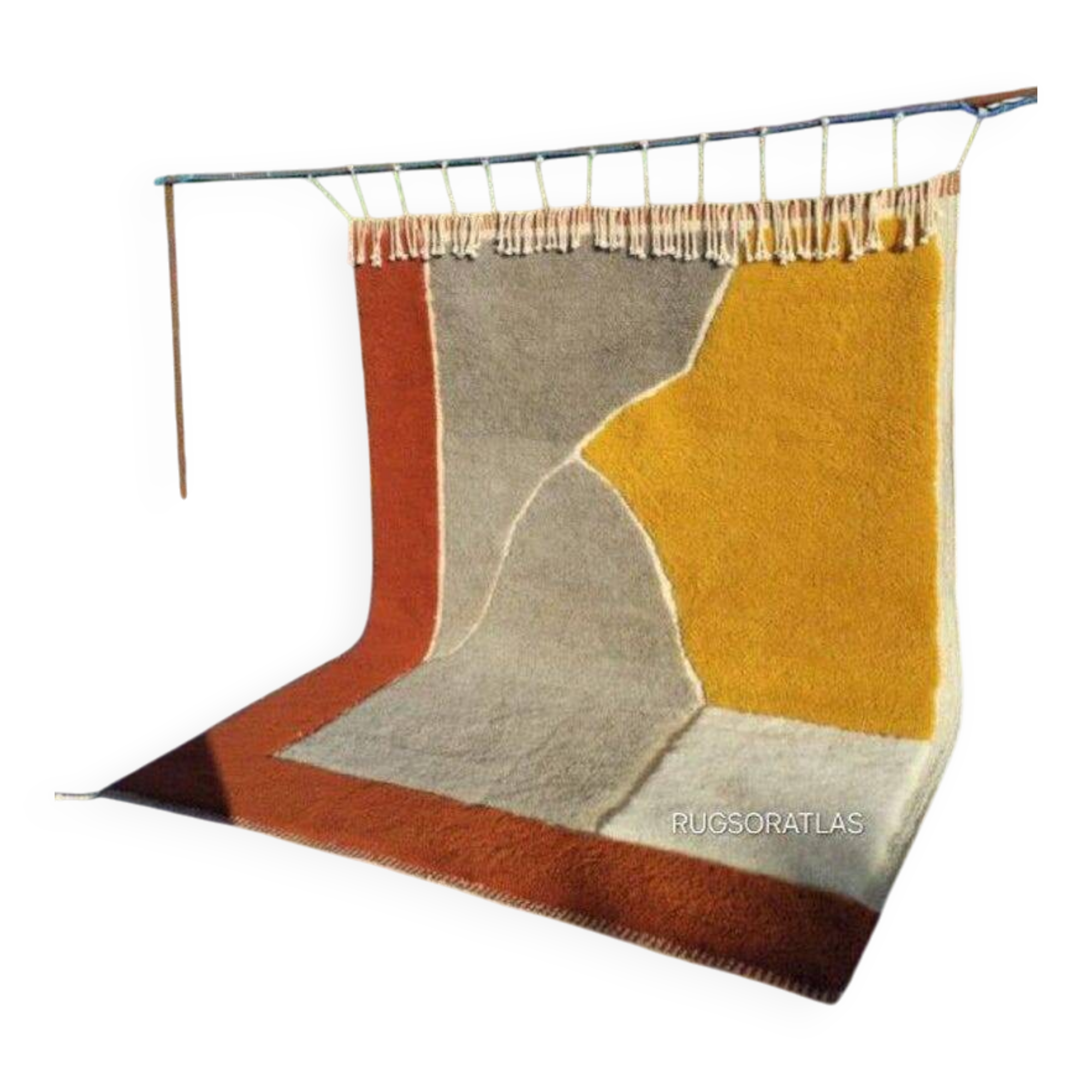 Handmade wool Beni Ourain rug 250/150cm
