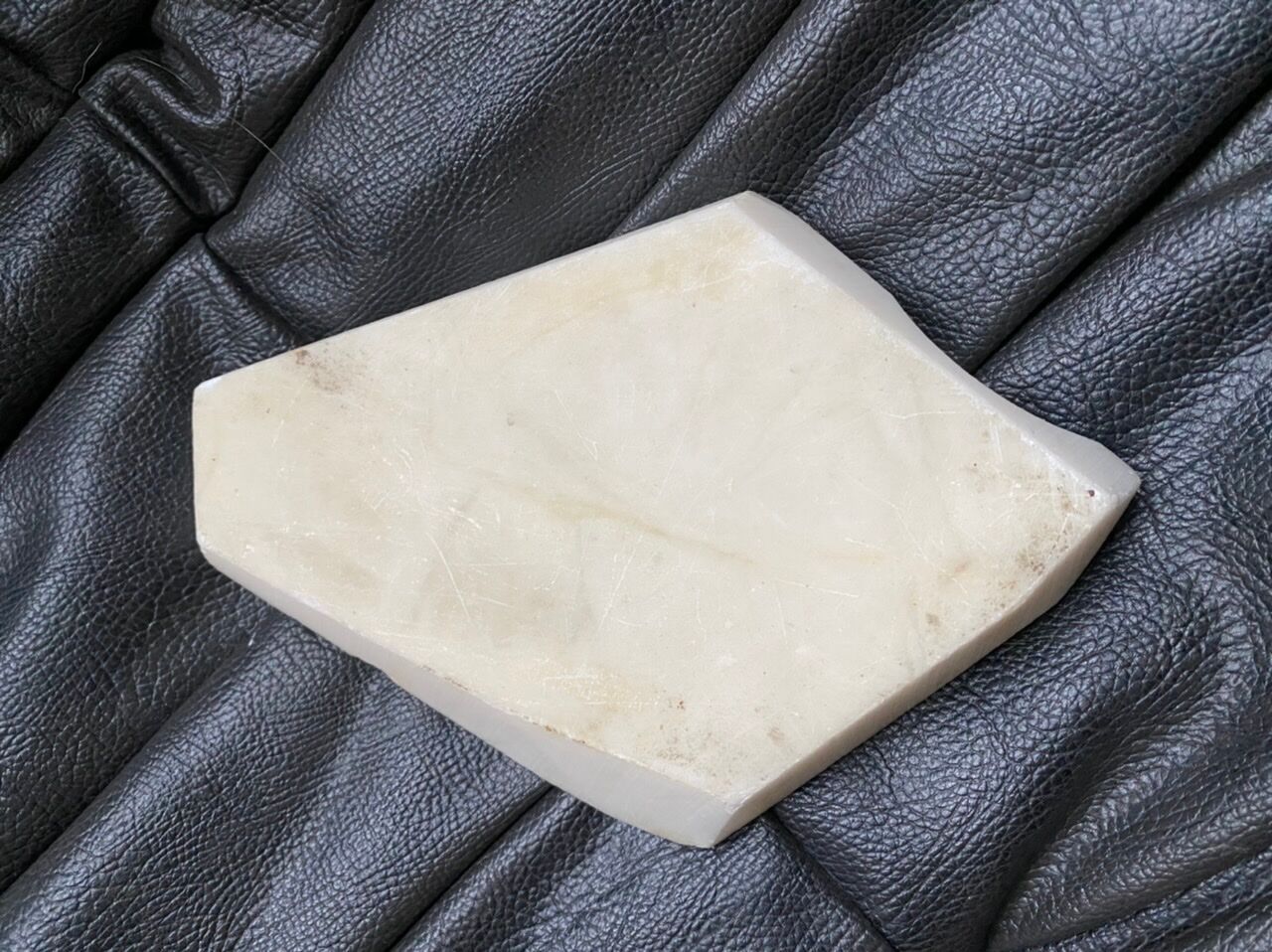 White marble ashtray