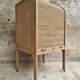 Antique roller shutter cabinet oak chest of drawers