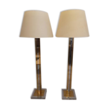 Set de 2 lampadaires bicolores, années 1970
