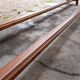 Paire de bancs de ferme ancien en chêne -2m75