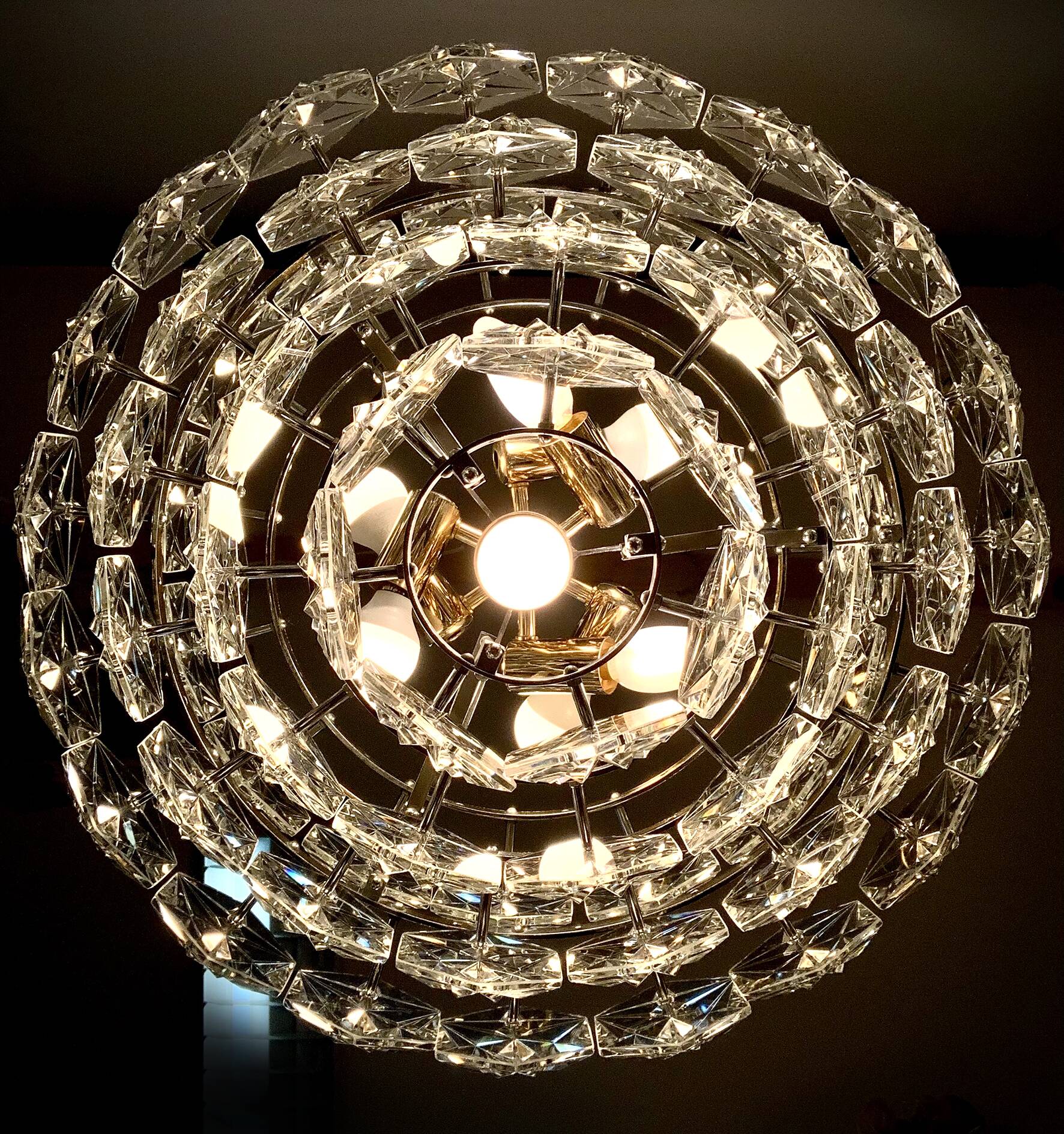 Kinkeldey 5-tier chandelier, 1960s