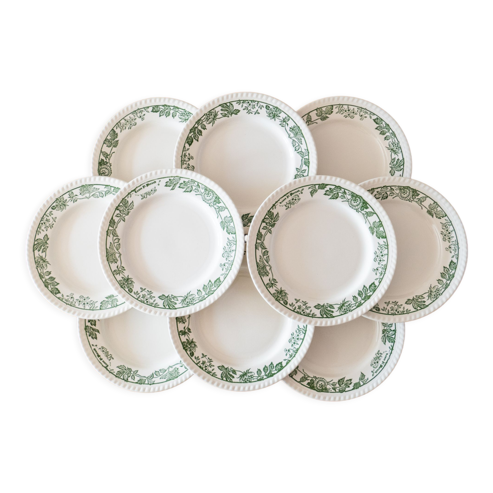 10 flat plates Caves St Morand