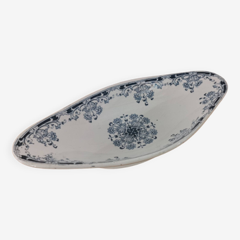 Blue and green iron clay bowl, “Mignon” model, H & Cie Sarreguemines