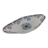 Ravier en terre de fer bleu, vert modèle "Mignon", H & Cie Sarreguemines